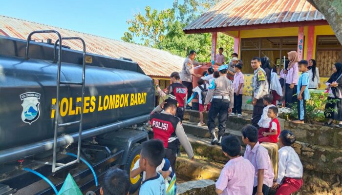 Kepedulian Polri di Hari Bhayangkara: Air Bersih untuk Desa Labuan Tereng
