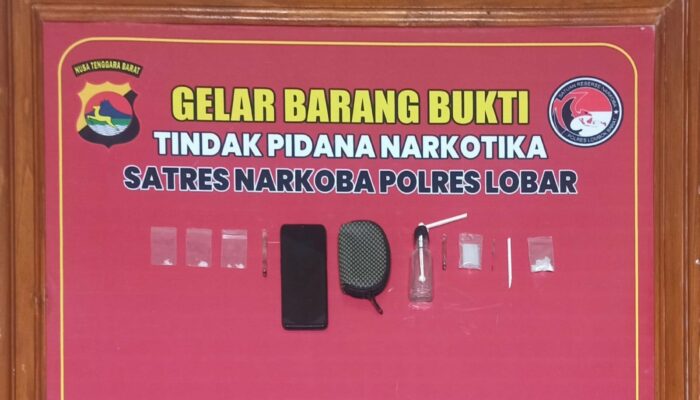 Polisi Ringkus Pengedar Sabu Residivis di Batu Layar, Lombok Barat
